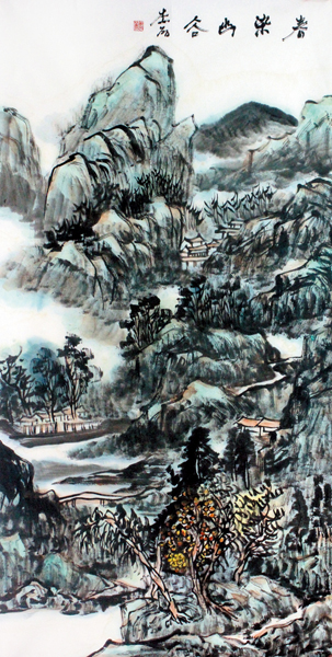 2013中国当代最具学术价值和收藏潜力山水画家——李丽