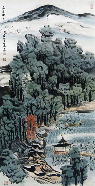 2013中国当代最具学术价值和收藏潜力山水画家——叶岚