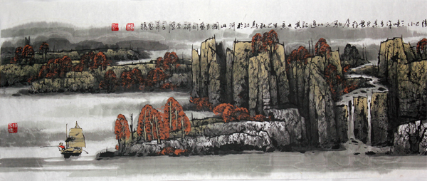 “2013—2014年度国画人物”郝立辛山水作品赏析