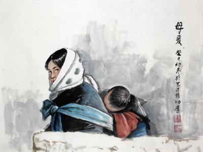 画家王功学参加“2013——2014国画年度人物展