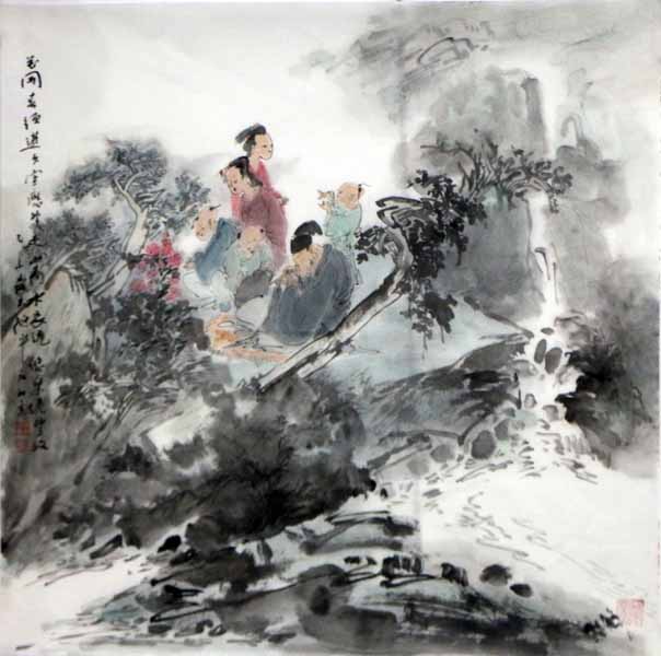 顾平人物画入展‘一带一路’名家书画艺术精品联展”