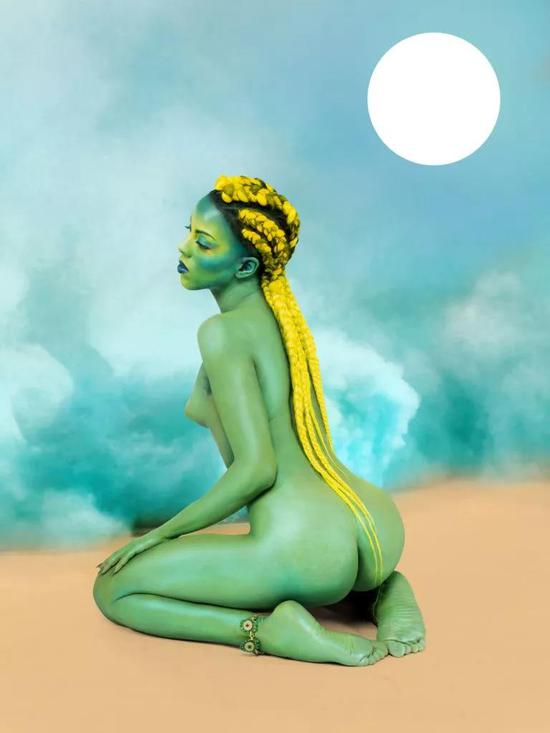 Juliana Huxtable, 《Untitled in the Rage （Nibiru Cataclysm）》，2015。图片：Courtesy of the Solomon R. Guggenheim Museum，New York；?Juliana Huxtable