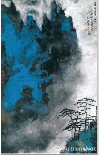 刘海粟 黄山天下无65.5cm×133.5cm 1988