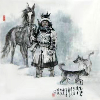 笔墨生情 趣味别出——姜荣慧人物画参展“成功美术馆名家书画全国巡展·西宁展”