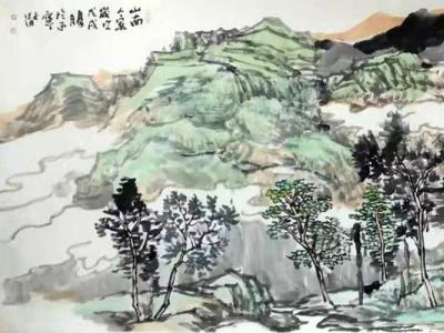 青绿气韵写山水清音——徐子清山水画参展“成功美术馆名家书画全国巡展·石家庄展”