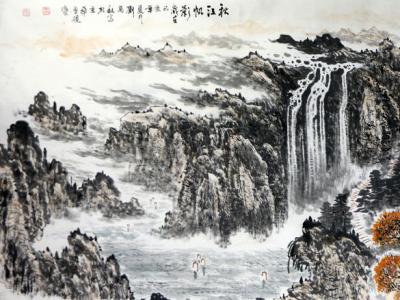 浑厚苍朴 色彩明丽——刘万秋山水画参展“成功美术馆名家书画全国巡展·石家庄展”