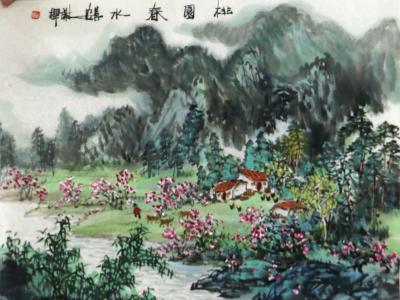 清逸俊秀 桃源情韵——谢辉先生画作参展 “笔墨传真情，丹青献爱心”全国名家书画展