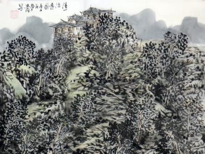 幽静深邃  苍润静谧——王忠雁山水画作品欣赏