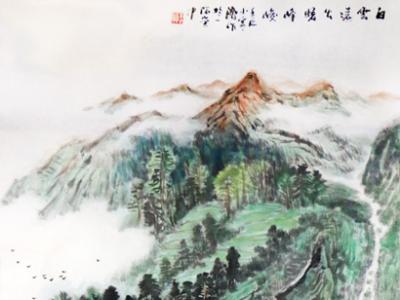 笔墨生辉写青山绿水——黄必济山水画入展“霜后圃园 烂漫年华·成功美术馆全国名家书画邀请展”