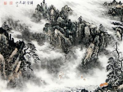 笔墨豪放 气象峥嵘——刘万秋山水画入展“不忘初心•砥砺奋进”全国名家书画艺术展