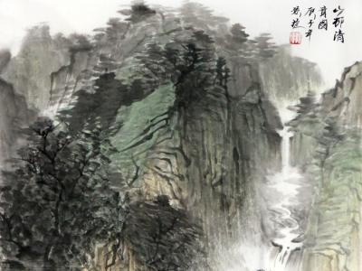 笔墨自然 逸趣横生——孙捷山水画参展“绚丽多彩贺新年”全国名家书画展