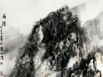 清新淡雅 诗意盎然——洪涛山水画参展“绚丽多彩贺新年”全国名家书画展