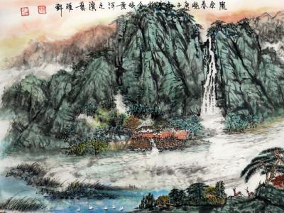 绘山水清音 写陇原灵秀——杨继忠山水画参展“绚丽多彩贺新年”全国名家书画展