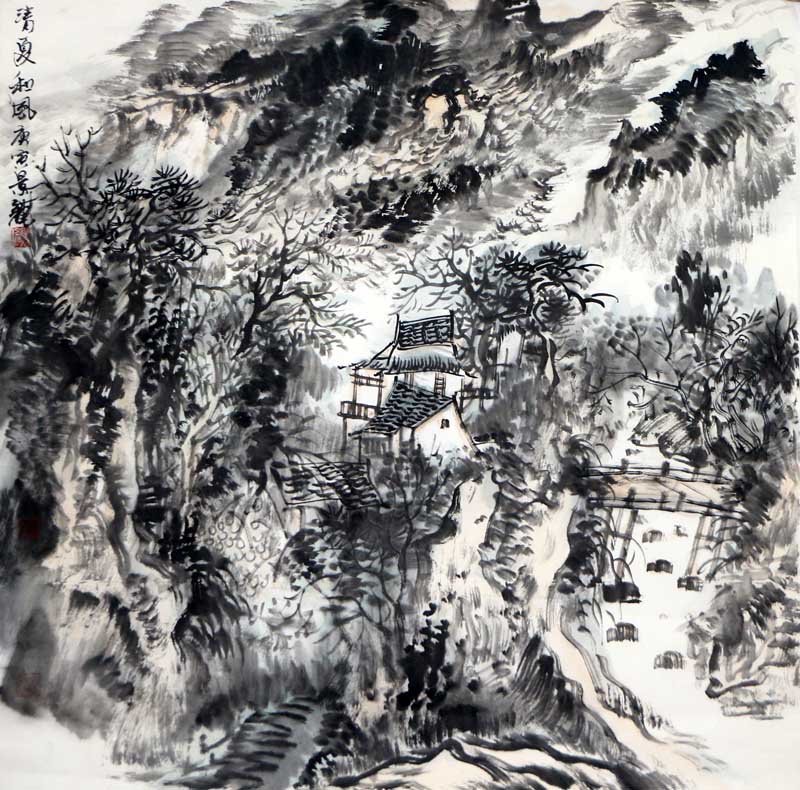 苍浑质朴 笔墨生岚——成功美术馆 “庆五一”邀请展颜景龙先生山水作品赏析