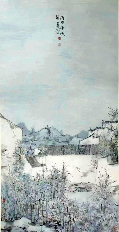 画近乡情 明澈清空——当代著名山水画家林容生先生画作（成功美术馆馆藏名家作品癸卯贺新春线上展）简析